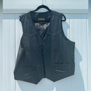 Hudson Men’s Leather Vest